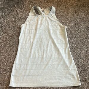Athleta Cream Fitted Tank Top